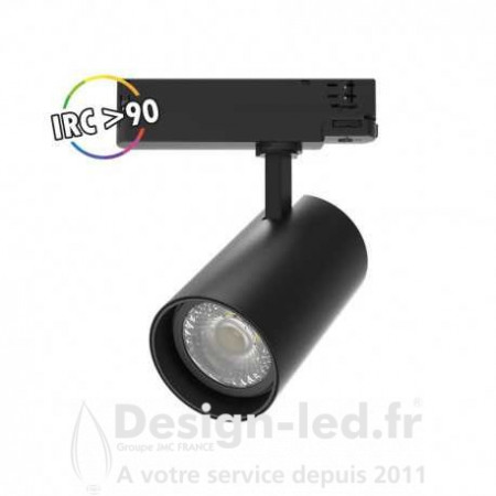 Spot LED sur Rail Noir 35W 3000K 3500 LM IRC90 rail 3 allumages, miidex 100230 89,20 €