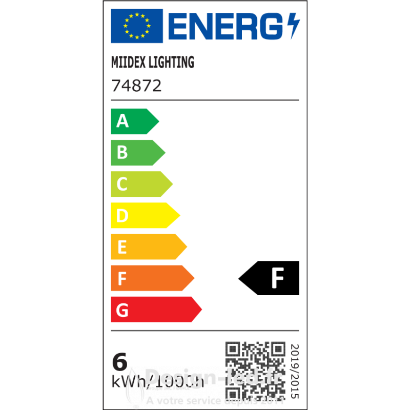 Ampoule E27 led G45 dimm. 6w 4000k, miidex 74872 Ampoule E27 led G4