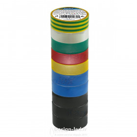 Bande adhésive isolante IT mix Lot de 10 rouleaux