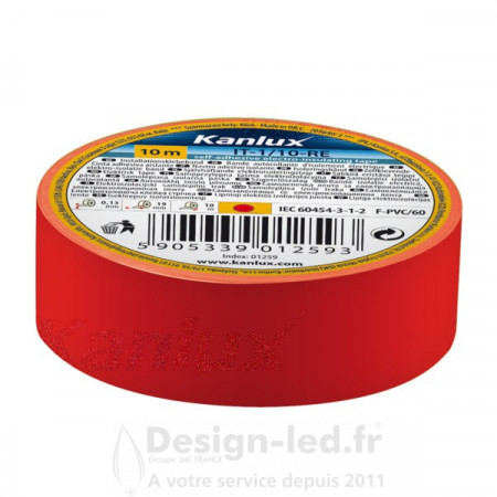 Bande adhésive isolante IT rouge, kanlux 1273 Kanlux 1,50 € Equipement électrique