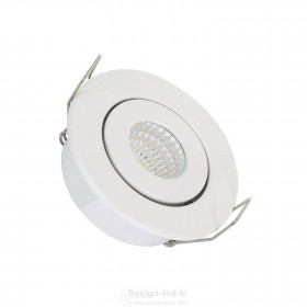 Downlight LED Orientable COB Rond blanc 1W Ø 52mm 4000K