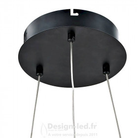 https://design-led.fr/ Suspension LED SOLMU noir 50W 3000K Ø60 cm 235,20 € 235,20 € LN1610-N-BC