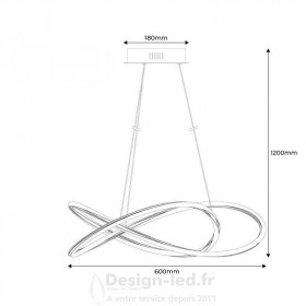 https://design-led.fr/ Suspension LED SOLMU noir 50W 3000K Ø60 cm 235,20 € 235,20 € LN1610-N-BC
