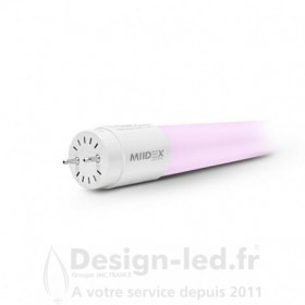 Tube LED T8 rose alimentaire 24W 1500 mm, miidex 75963