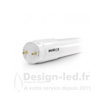 Tube LED T8 18W 6000K 1200 mm P/N même coté, miidex 76071 13,30 €