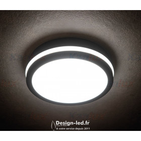 https://design-led.fr/ Plafonnier BENO LED Ø220 18w 4000k IP54 graphite, kanlux 33348 35,00 € 35,00 €