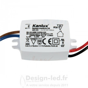 Alimentation CC ADI 1x3W 3.6VA 350mA, kanlux 1440