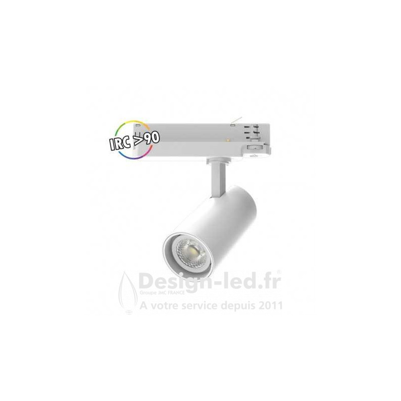 https://design-led.fr/ Spot LED sur Rail COOL Blanc 25W 4000K 2500 LM IRC90 rail 3 allumages 73,40 € 73,40 € 100225