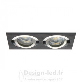 https://design-led.fr/ Support plafond SEIDY 90x170 mm noir / aluminium 2x GU10 20,00 € 14,00 € -30% 18284