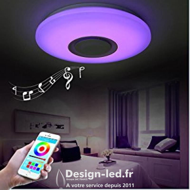 Plafonnier Plafonnier LED design RGB lampe lumière du jour de