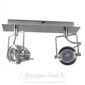 Luminaire mural et plafonnier SONDA Acier 2xGU10