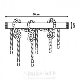 https://design-led.fr/ Plafonnier corde et Bambou 6XE27 113,00 € 113,00 € LM8037