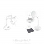 Lampe de table 8W avec loupe CCT dimmable, L1020-B 48,80 €