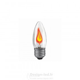 Lampe flamme scintillante E27 3W