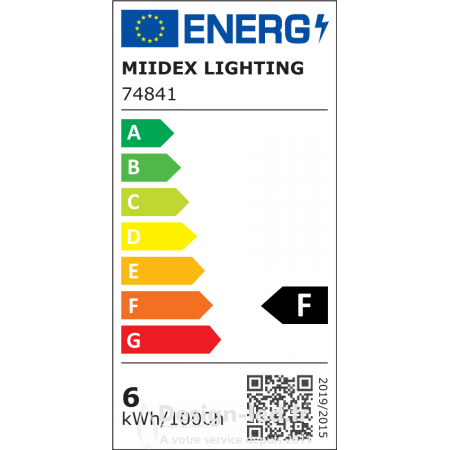 Lot de 2 Ampoules LED E14 6W P45 Miidex Lighting®