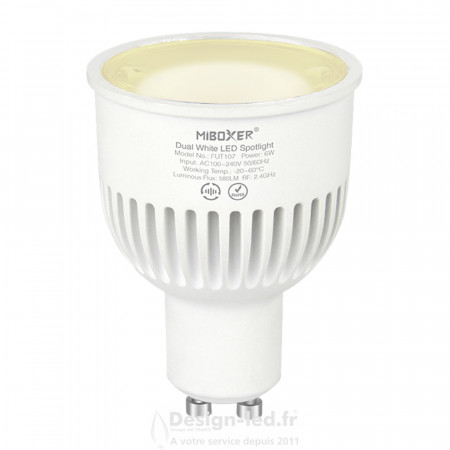 Spot à LED double blanc 5W GU10, Mi-Light, Miboxer, FUT107 MiBoxer / MiLight 22,80 € Ampoule LED Miboxer