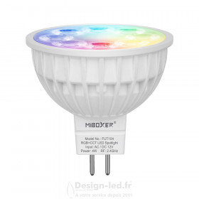 Spot LED GU5.3 - MR16 pilotable RGB&CCT 4W pilotable