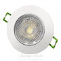 Spot LED rond encastrable orientable 6w 2700k IP20, dla B1207BC promo 7,40 € -50%