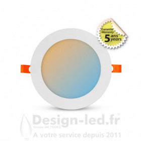 Plafonnier LED Blanc Ø175 12W SLIMY CCT Dimmable GARANTIE 5 ANS