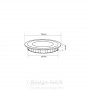 Dalle LED Ronde Extra-Plate 9W blanc 3000k Ø 146 mm, dla CO780 promo Design-LED 8,60 € -50% Downlight LED