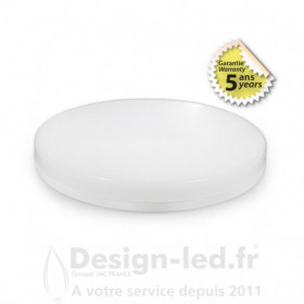 Plafonnier LED Saillie Ø220 mm 15w 3000k garantie 5 ans