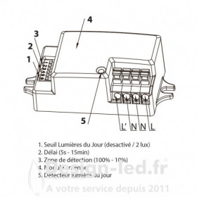 https://design-led.fr/ Plafonnier LED CASA Hublot rond + Détecteur RF 20W Ø300mm 4000K IP65 64,90 € 64,90 € 7788201