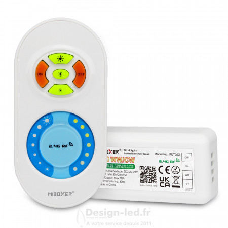 https://design-led.fr/ Télécommande & contrôleur LED CCT, Mi-Light, Miboxer FUT022 20,70 € 20,70 €