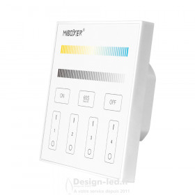 Contrôleur mural Tactile pour LED CCT 4 zones 240V
