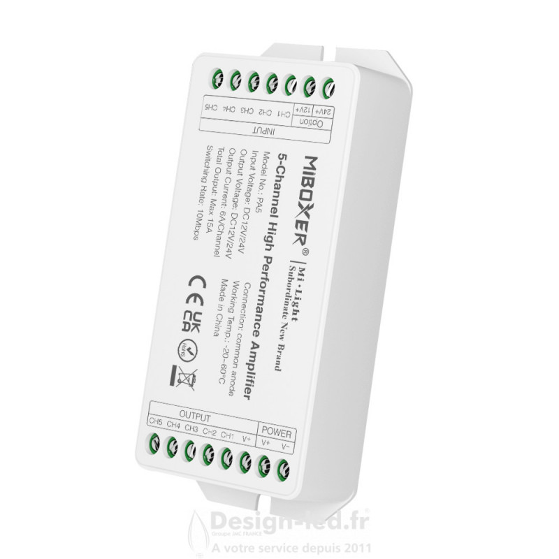 https://design-led.fr/ Amplificateur de signal 5 canaux 16,40 € 16,40 € PA5