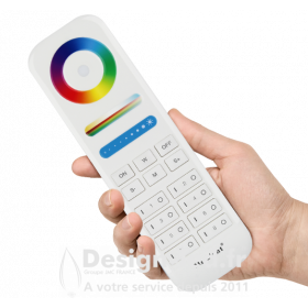 https://design-led.fr/ Télécommande Radio Fréquence RGB&CCT 8 zones 21,60 € 21,60 € FUT089