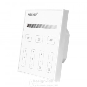 Contrôleur mural Tactile pour LED 4 zones 240V