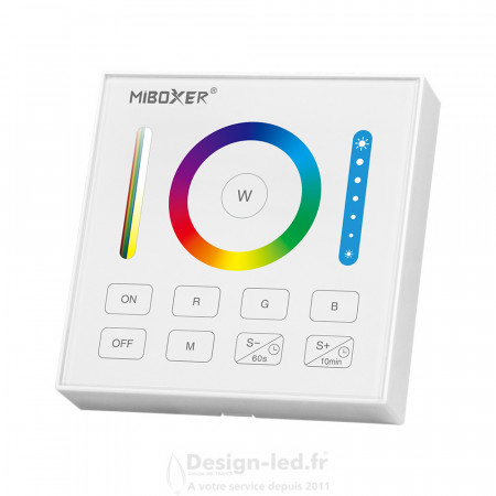 Contrôleur LED RGB, RGBW, RGB&CCT tactile, Mi-Light, Miboxer FUTB0 MiBoxer / MiLight 25,50 € Télécommande Miboxer