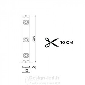 https://design-led.fr/ Ruban de Led 220V Ac Smd2835 Ruzok 12W/m Ip67 3000K vendu au ml, LM2343-1ML 13,20 € 13,20 €