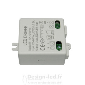https://design-led.fr/ Alimentation LED 6W 12VDC 500mA 9,80 € 9,80 € A2546