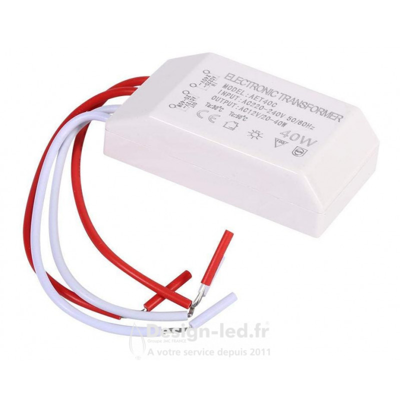 https://design-led.fr/ Transformateur électronique d'halogène, AC220V 12V 20-40w max, dla 1080 promo 3,70 € 1,11 € -70%