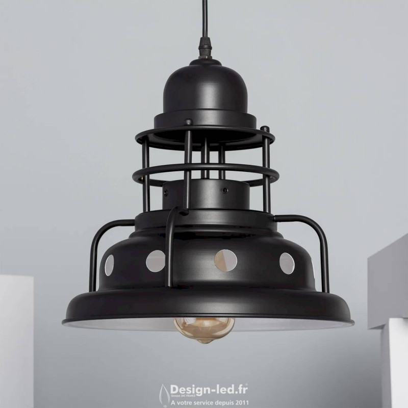https://design-led.fr/ Lampe Suspendue Kahawa 1xE27 noir 76,50 € 76,50 € C142951