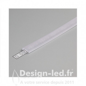 Diffuseur clip transparent 2m pour profil led 15.4, miidex 9856