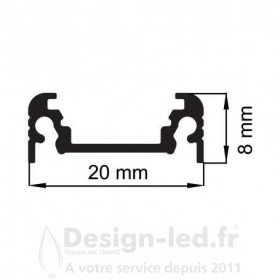 https://design-led.fr/ Profilé aluminium anodisé 2M pour ruban led plat, miidex 9831 21,30 € 21,30 €