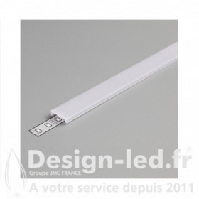 Diffuseur clip blanc 2m pour profil led 15.4, miidex 9858