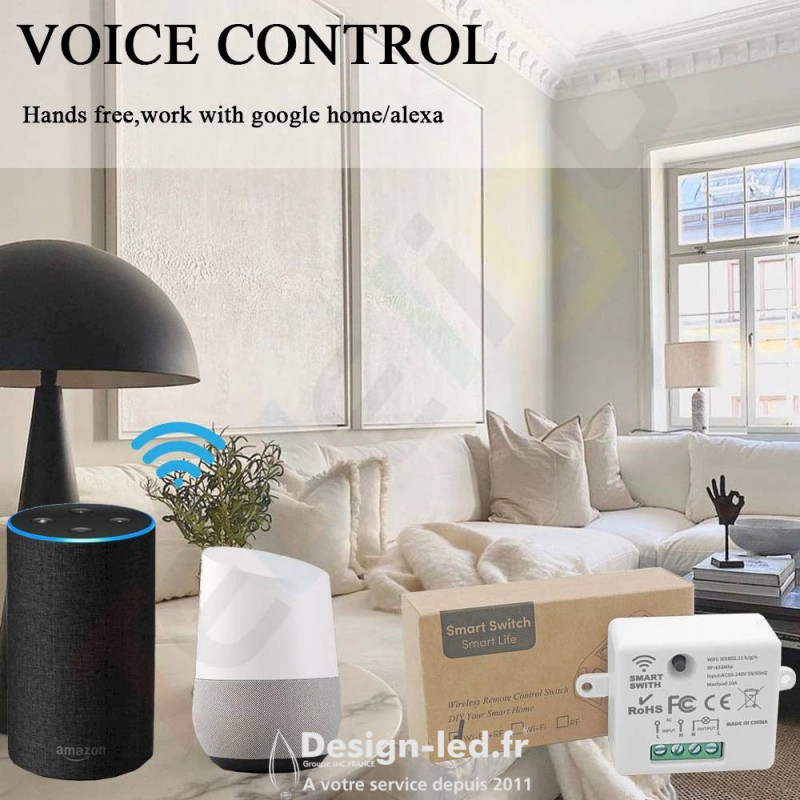 pour Alexa Echo Dot 3rd / Google Home Mini Support Mural Accessoires avec  Gestion intégrée des câbles, Echo Dot 3rd / Google Home Mini Haut-parleurs