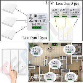 https://design-led.fr/ Smart switch sans fil, RF pour télécommande 18,50 € 18,50 € A2593