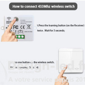 https://design-led.fr/ Smart switch sans fil, RF pour télécommande 18,50 € 18,50 € A2593