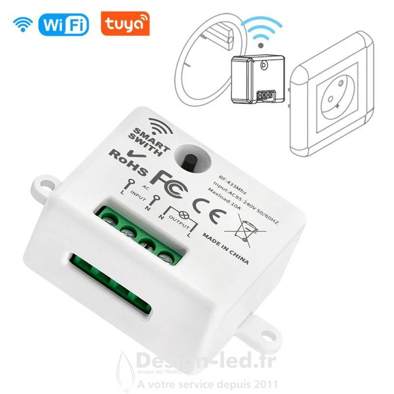 https://design-led.fr/ Smart switch sans fil, RF pour télécommande 18,50 € 18,50 € A2593