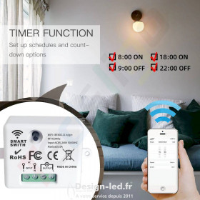https://design-led.fr/ Interrupteur 1 voie pour smart switch 11,30 € 11,30 € A2594