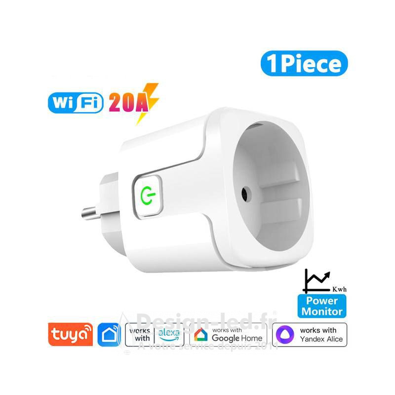https://design-led.fr/ Prise Wi-Fi intelligente Tuya, wi-fi, application Tuya 21,20 € 21,20 € A2596