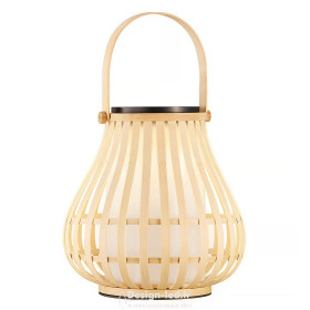 Leo Luminaire nomade Bambou solaire. Batterie Lithium rechargeable 2700k 3.5W