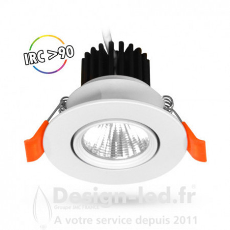 Spot LED Orientable 5W 3000K IRC90 IP 40/20, miidex24, 100397 Miidex Lighting 14,90 € Spot LED intégré