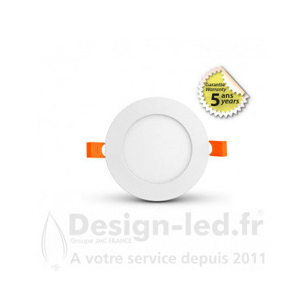 Plafonnier LED Blanc Ø120 6W 3000K GARANTIE 5 ANS, miidex 100033 15,70 €