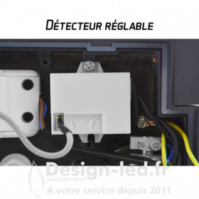 https://design-led.fr/ Applique Murale Orientable LED CASPER 12W 720 LM Détecteur 3000K Gris IP54 149,20 € 149,20 € 67809