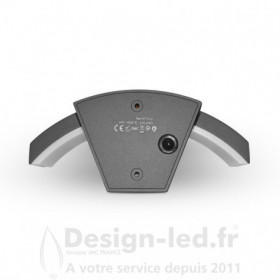 https://design-led.fr/ Applique Murale LED CURVILINE 8W 360 LM Détecteur 3000K Gris IP54 111,50 € 111,50 €